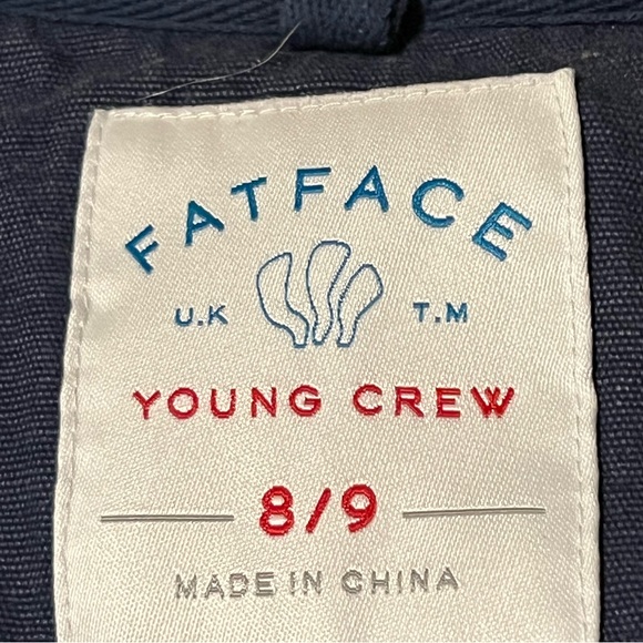 YouthFat Face Airlie Young Crew, size 8/9, navy blue, white, yellow - Picture 2 of 3